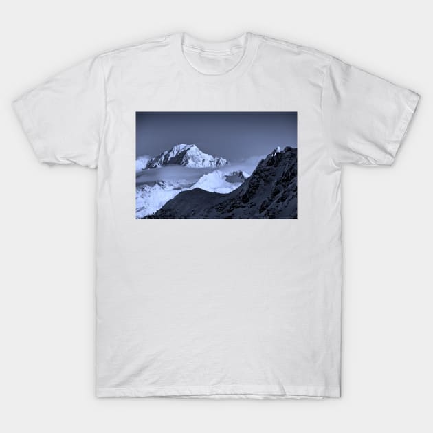 Mont Blanc Les Arcs French Alps France T-Shirt by AndyEvansPhotos